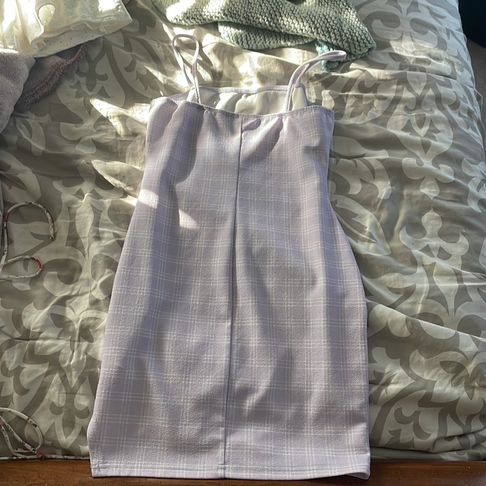 SHEIN, purple and white slip dress, size 6 women’s